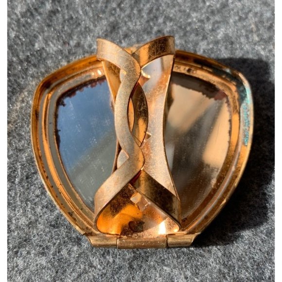 Unknown Maker Incised Decoration, Lip stick holder and mirror for purse  purse s - Picture 2 of 4